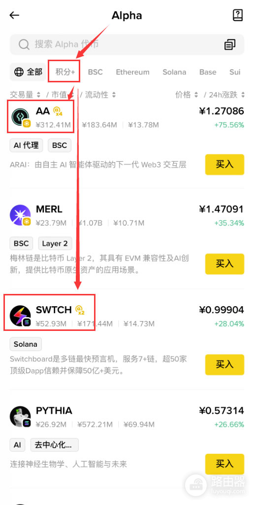 入门比安阿尔法(Alpha),低门槛轻松赚奖励
