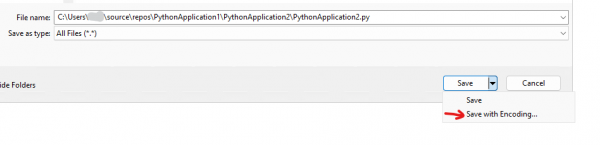 visual studio 2022写python多行注释报错怎么办?编码格式修复教程