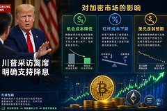 川普采访离席明确支持降息，深度解析对加密市场的影响