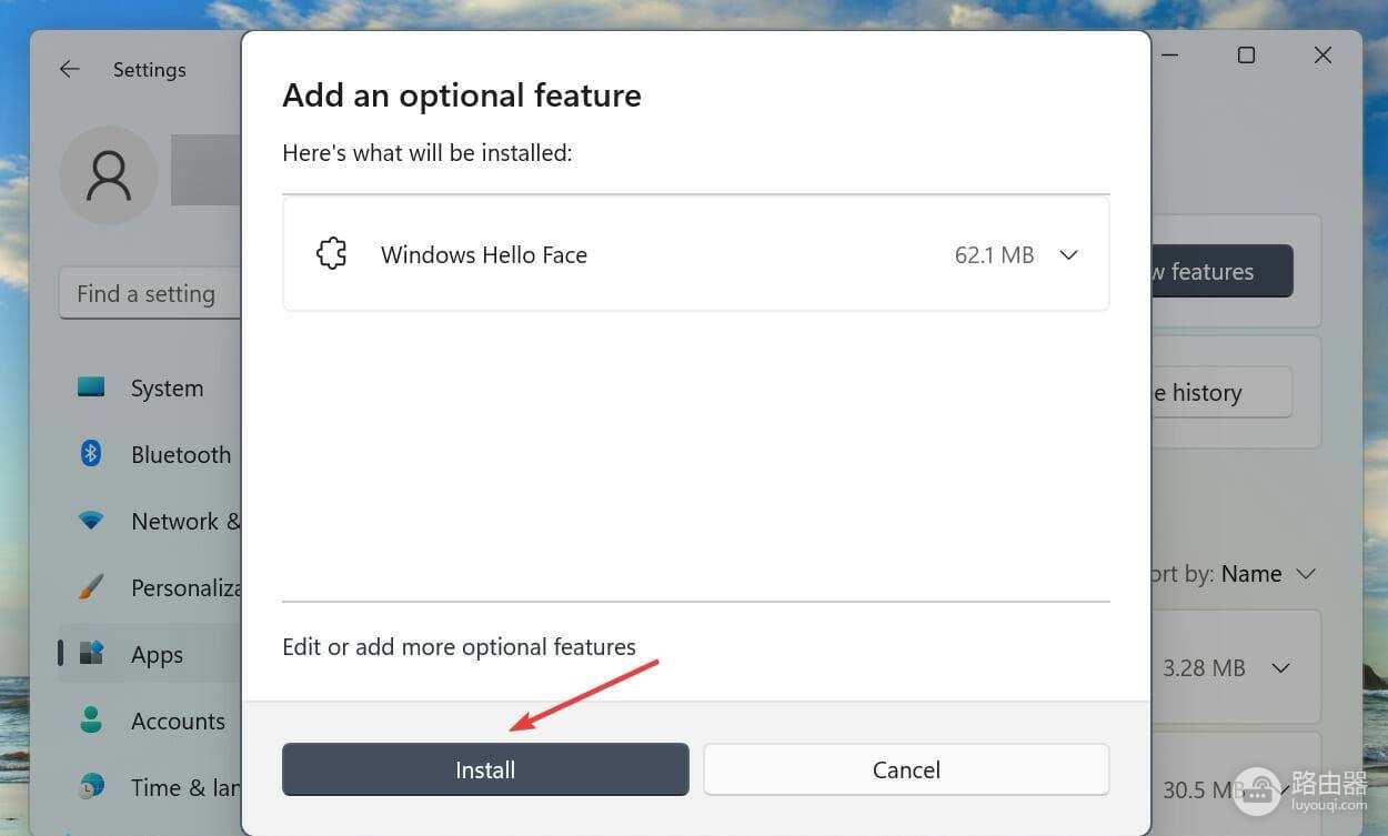 win11电脑怎么安装Hello面部驱动程序