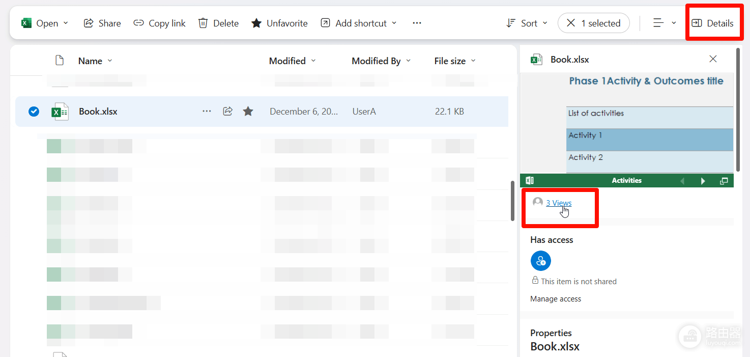 onedrive分享文件查看次数监控方法?访问记录查询教程