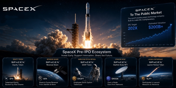 币圈抢着炒SpaceX:合成永续、代币化股票、镜像票据,你买的到底是什么?