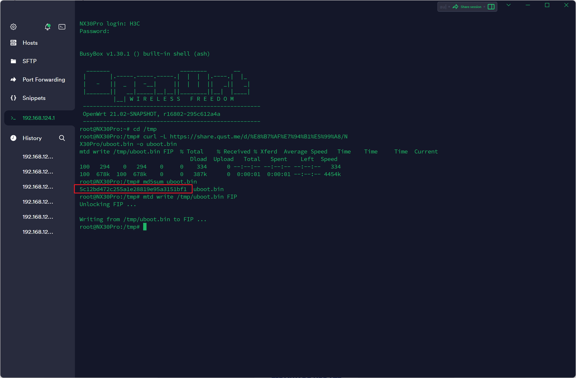 H3C路由器NX30Pro刷OpenWrt系统