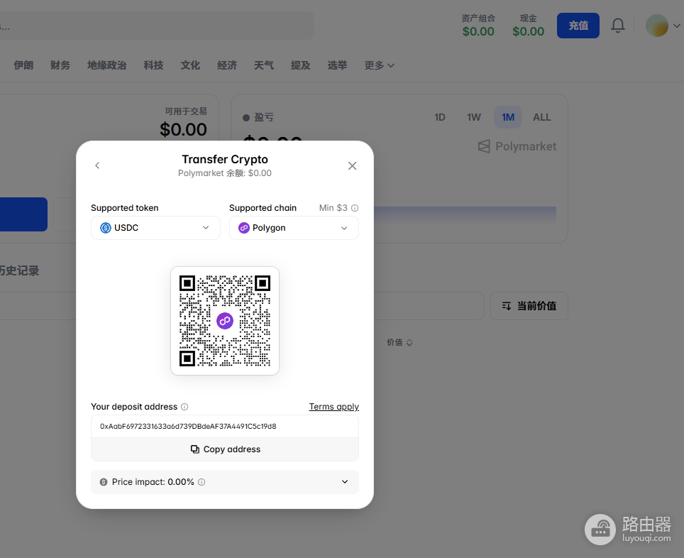 Polymarket通过欧逸(OE)入金完整教程(2026最新)