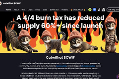 Catwifhat（CWIF）币的核心看点？ 迷因加通缩Solana上那只猫