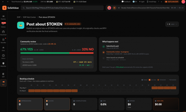 SoSoValue EXP Ads是什么？web3项目广告投放保姆级指南
