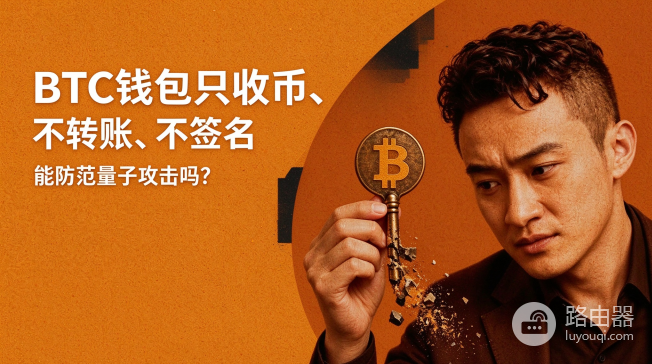 BTC钱包只收币、不转账、不签名，能防范量子攻击吗？