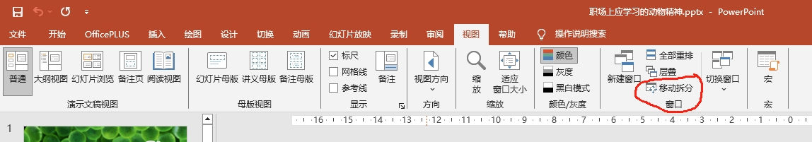 ppt移动拆分有什么用？powerpoint视图调整方法
