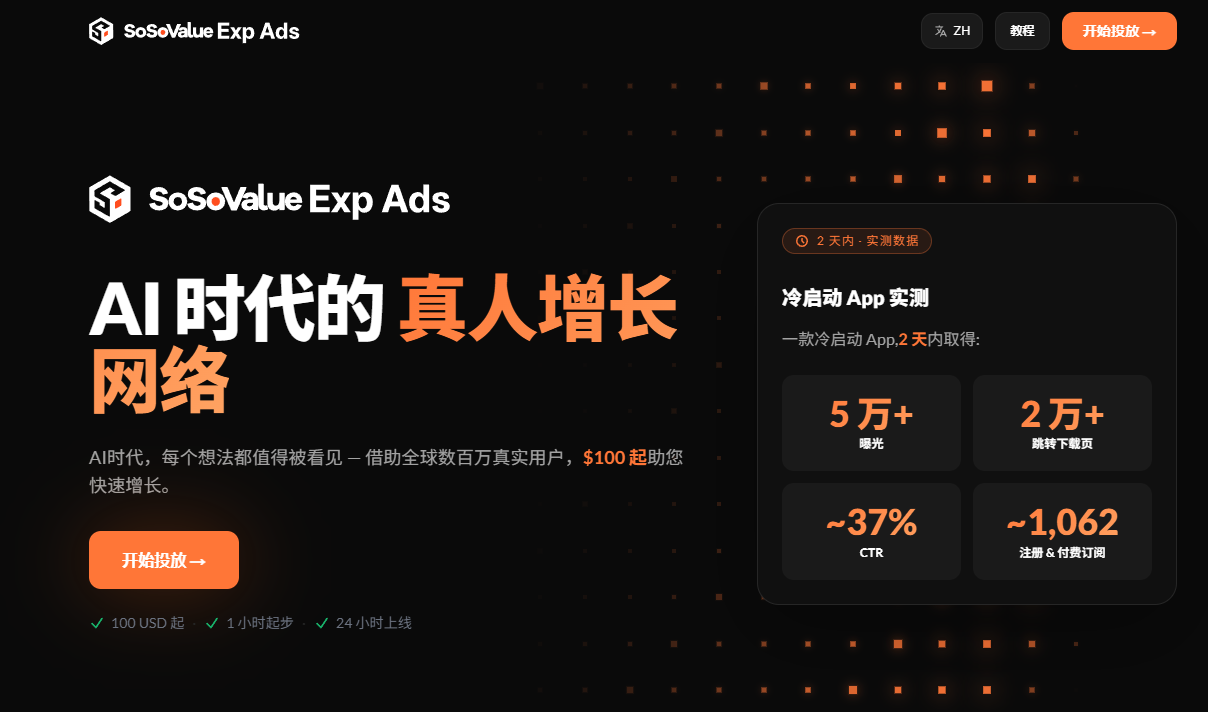 SoSoValue EXP Ads是什么?web3项目广告投放保姆级指南