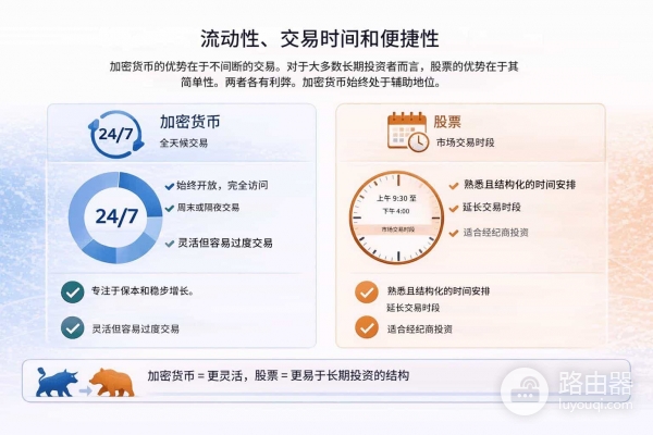 加密货币交易与股票交易有什么区别？怎么选