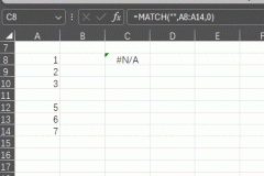 excel中match函数查找空值返回#N/A怎么办？连接空文本修复教程