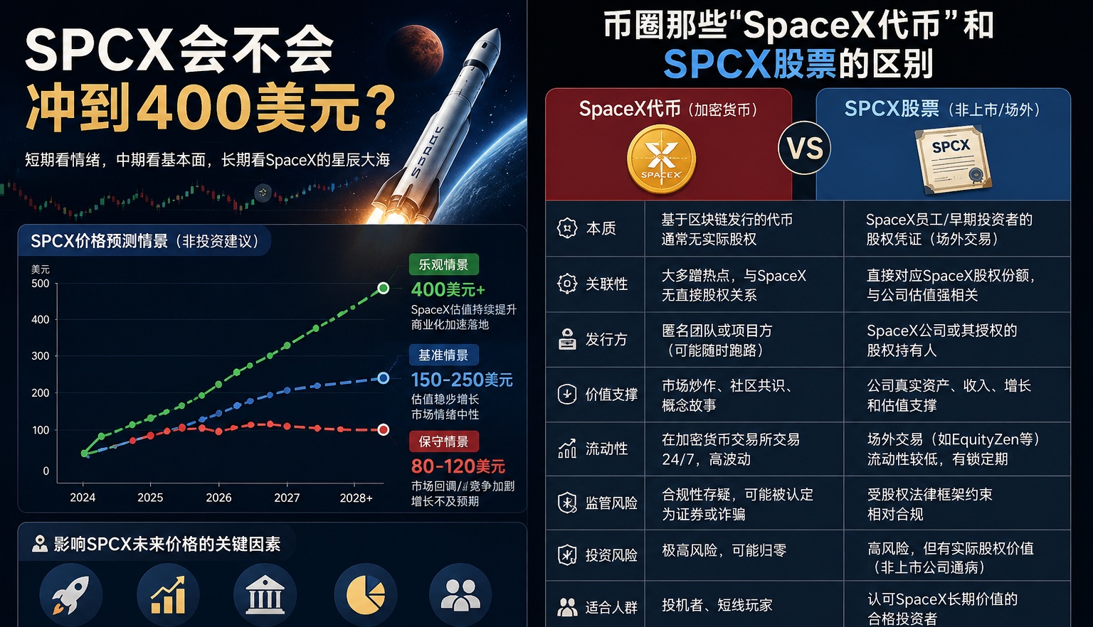 SPCX会不会冲到400美元？币圈那些