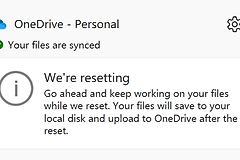 onedrive登录显示we're resetting闪退怎么办？应用重置卡死解决方法