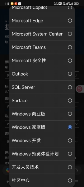 windows专业版如何选择提问分类?microsoft q&a标签选择教程
