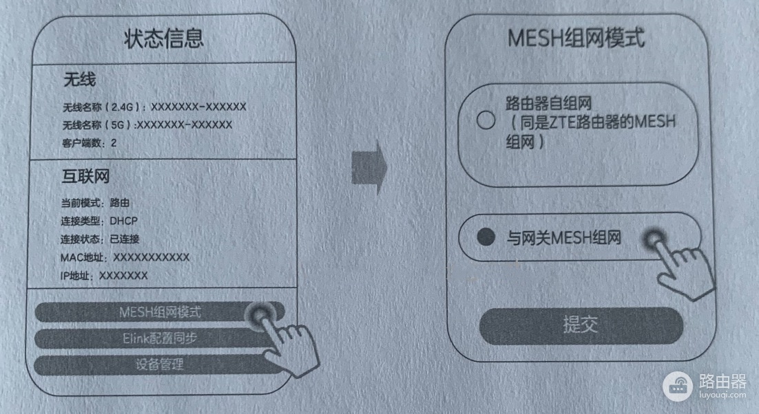 中兴ZTE路由器Mesh组网步骤介绍