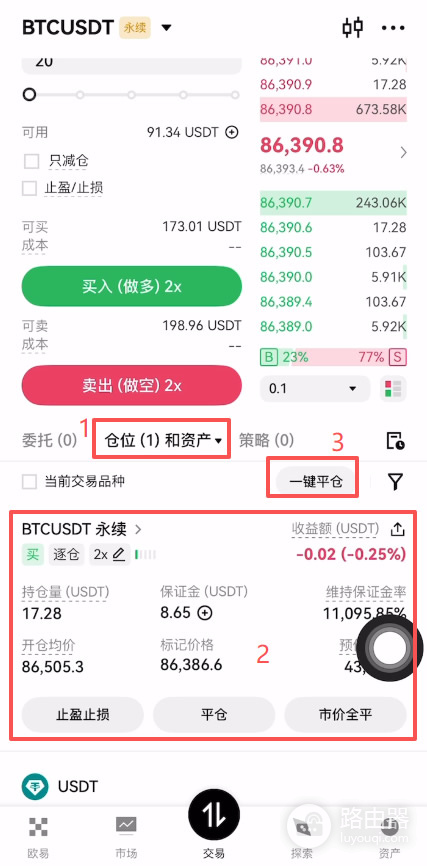 币圈合约交易新手详细教程,从开仓到止损一次讲清楚