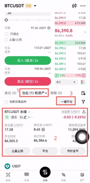 合约交易怎么开仓和平仓，新手一看就懂