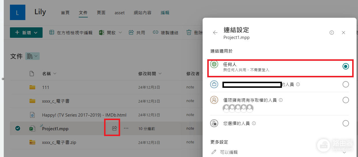 sharepoint分享mpp链接显示空白怎么办?project文件预览限制解决方法
