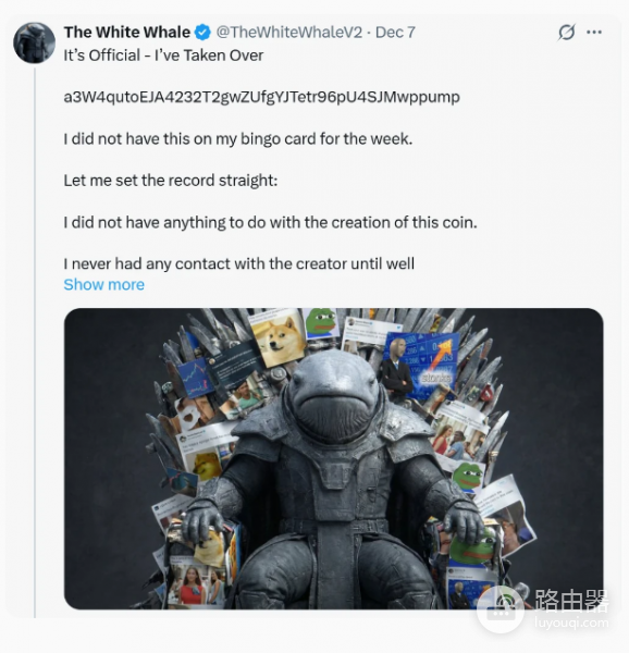 White Whale是什么币? 为何会在短期内暴涨500倍?