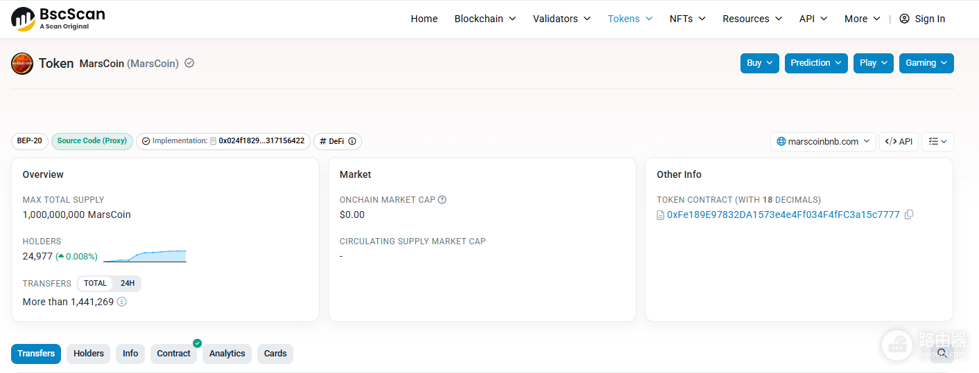 MarsCoin(MARSCOIN)是什么?用交易税锚定SPCXB代币化股票完整介绍