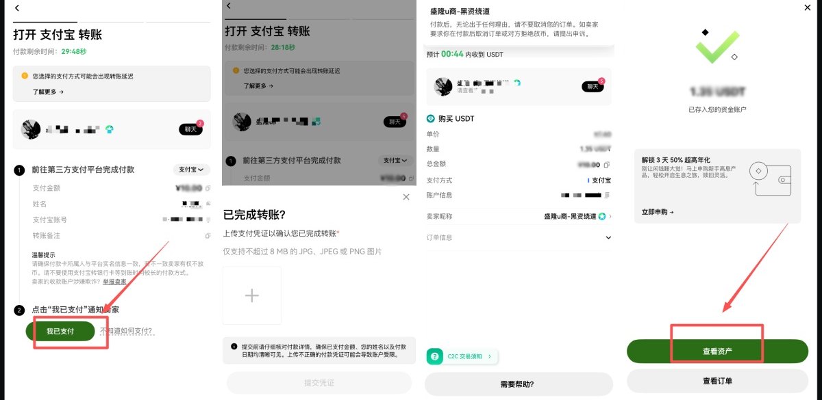 如何在OKX用人民币买到USDT,C2C方式购买USDT的步骤