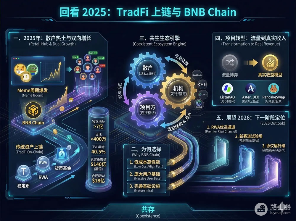 为什么传统资金选择在BNB Chain？散户、机构、协议能全挤在一条链上