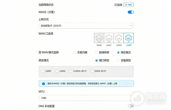 中兴路由器桥接后无法访问光猫？巧用双WAN的完美解决