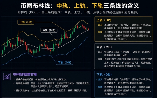 币圈布林线怎么看？一文搞懂三条线的含义和参数的最佳设置