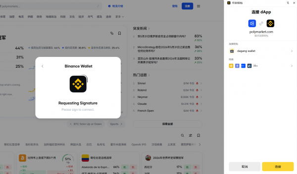 使用安币钱包连接Polymarket的完整步骤(2026年6月最新)