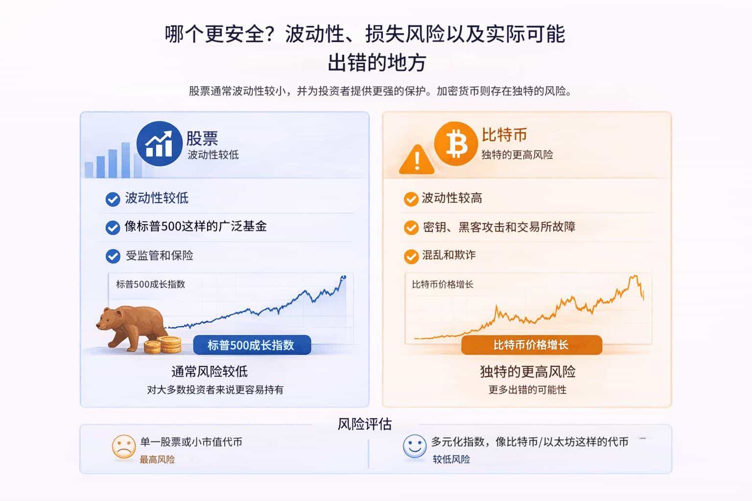 加密货币交易与股票交易有什么区别?怎么选