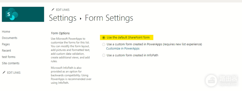SharePoint列表如何恢复默认表单？退出Power Apps自定义模式教程