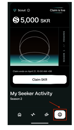 如何在Seeker手机上领取SKR代币? Seeker手机上领取SKR代币教程