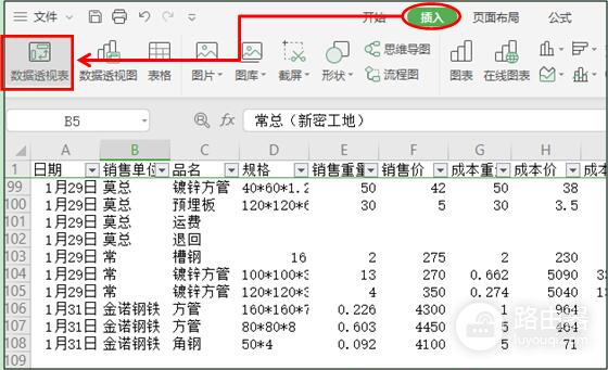 WPS Office怎么汇总？用数据透视表按字段统计
