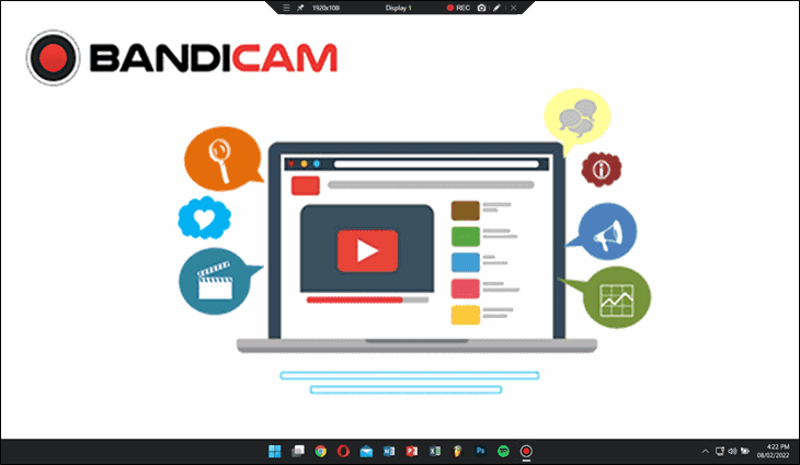 Bandicam怎么录视频?Bandicam全屏录制与文件查看