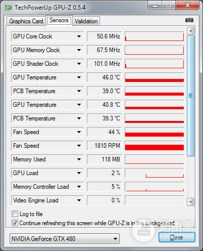GPU-Z如何查看显卡温度?传感器读数与峰值记录方法