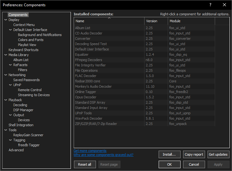 foobar2000播放APE的方法