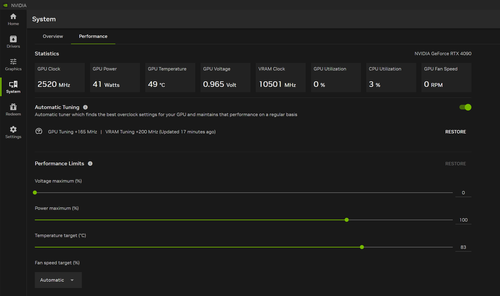 NVIDIA显卡怎么开启自动超频？NVIDIA App自动调优入口