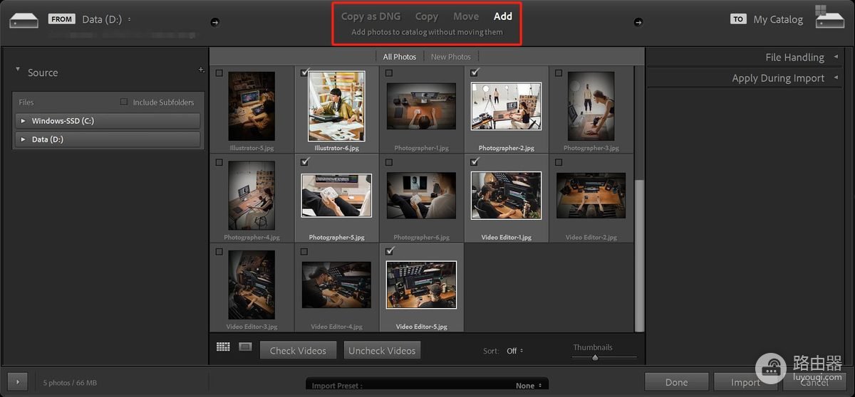 Adobe Photoshop Lightroom如何导入图片?Lightroom Classic导入步骤