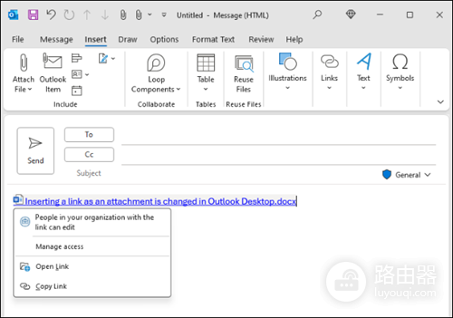 Outlook 2016附件怎么设置?添加、共享和保存附件的方法