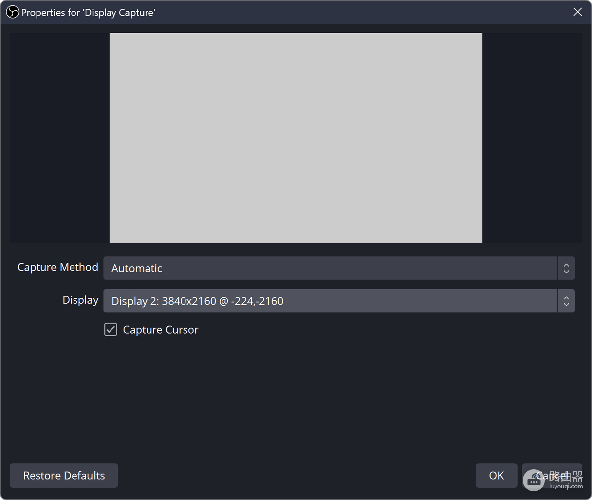 OBS Studio录屏区域怎么选?OBS Studio来源与裁切范围的设置方法