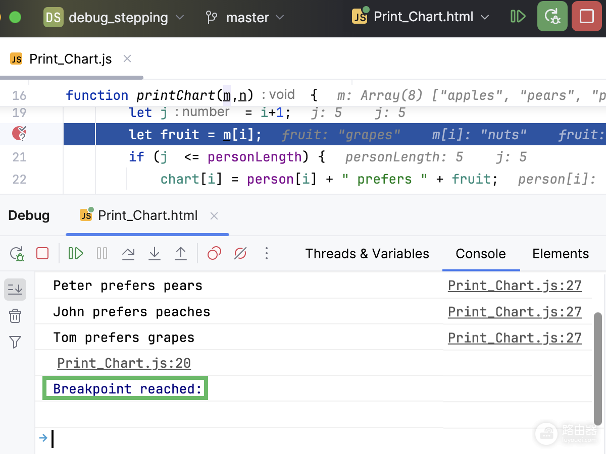 WebStorm怎么打断点?行断点和条件断点设置方法