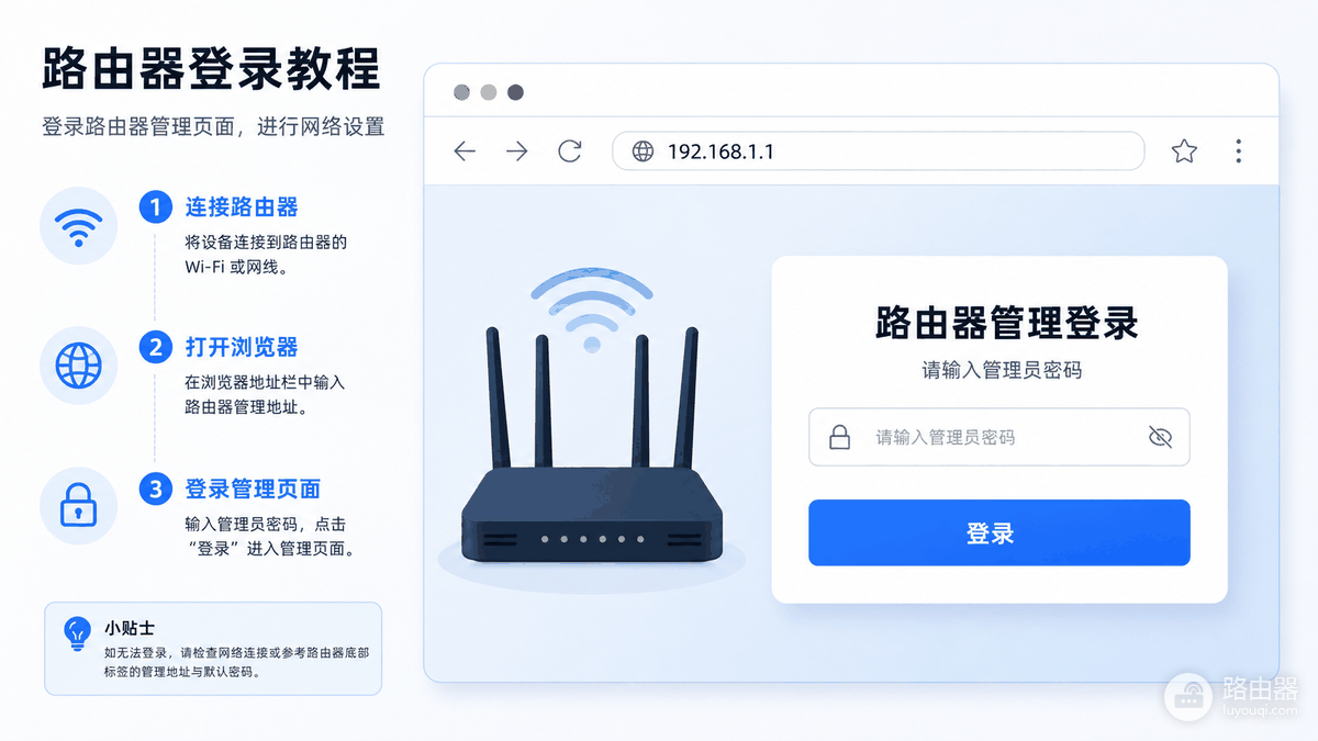 路由器怎么登录进去?